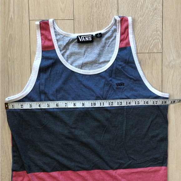 Vans Multicolor Striped Tank Top in Blue & Red Men’s Size S - Picture 4 of 10